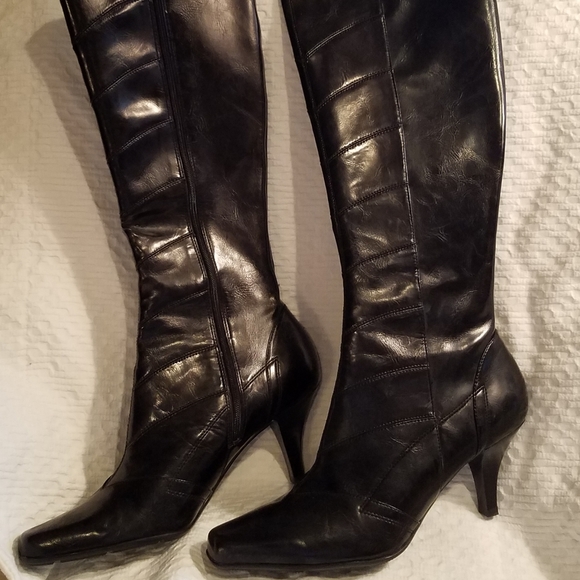 Franco Sarto Shoes - Franco Sarto To-The-Knee Black Boots